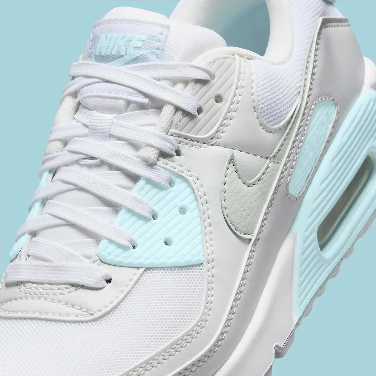 Nike shoes - Nike Air Max 90 - Air Max - White/Ice blue/Grey - DH8010-104 2