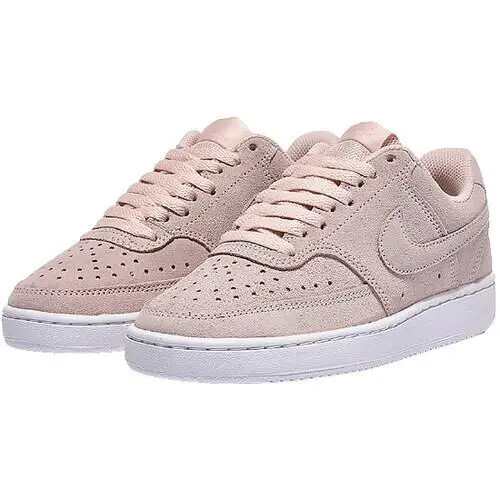 Nike Court Vision Low Suede Casual Sneaker Women Shoes Orange Pearl Size 8.5 - Orange Pearl - DH0253-800