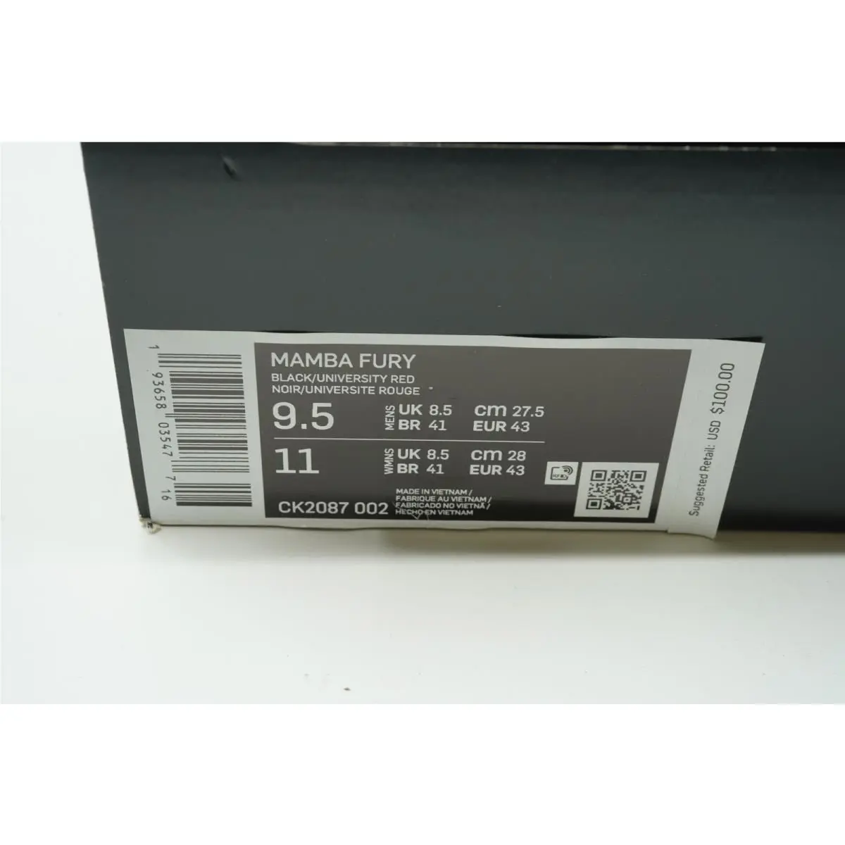 Nike shoes - Nike Kobe Mamba Fury - Kobe Mamba Fury - Black Red 1