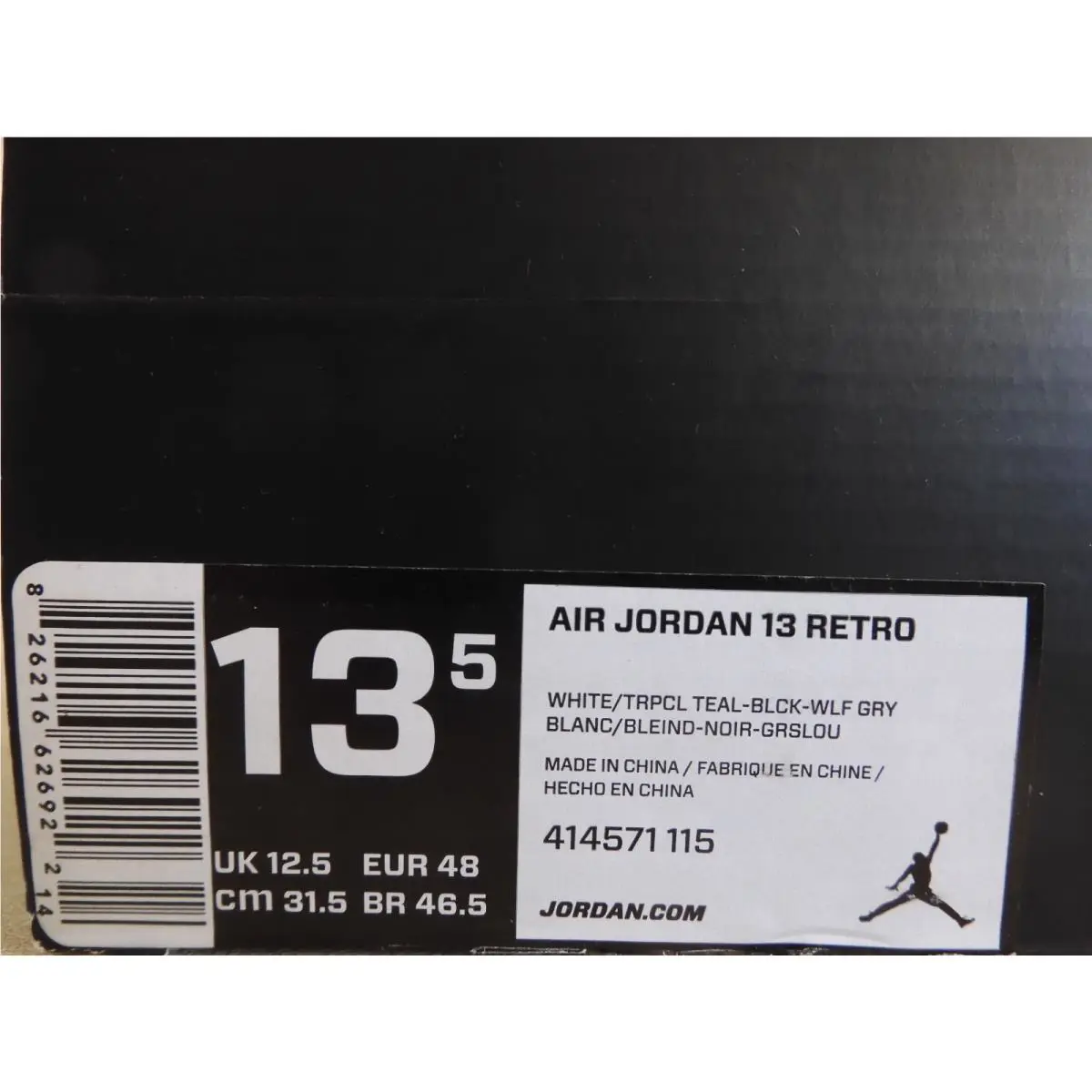 Nike shoes - Air Jordan 13 - Air - 414571-115 - White (UPC: 826216626922) 6
