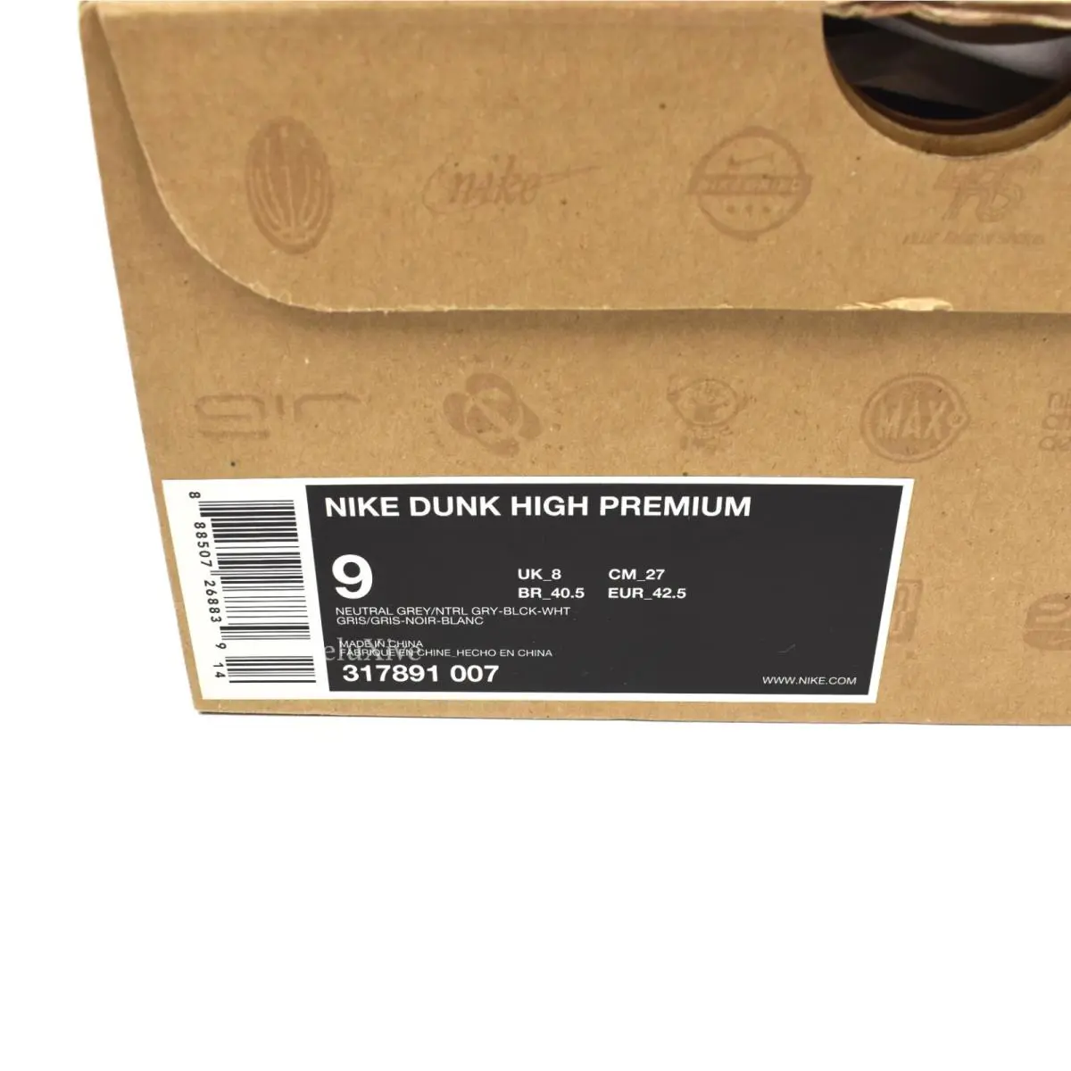 Nike shoes - Nike Dunk High - Dunk High - 317891-007 - Gray 10