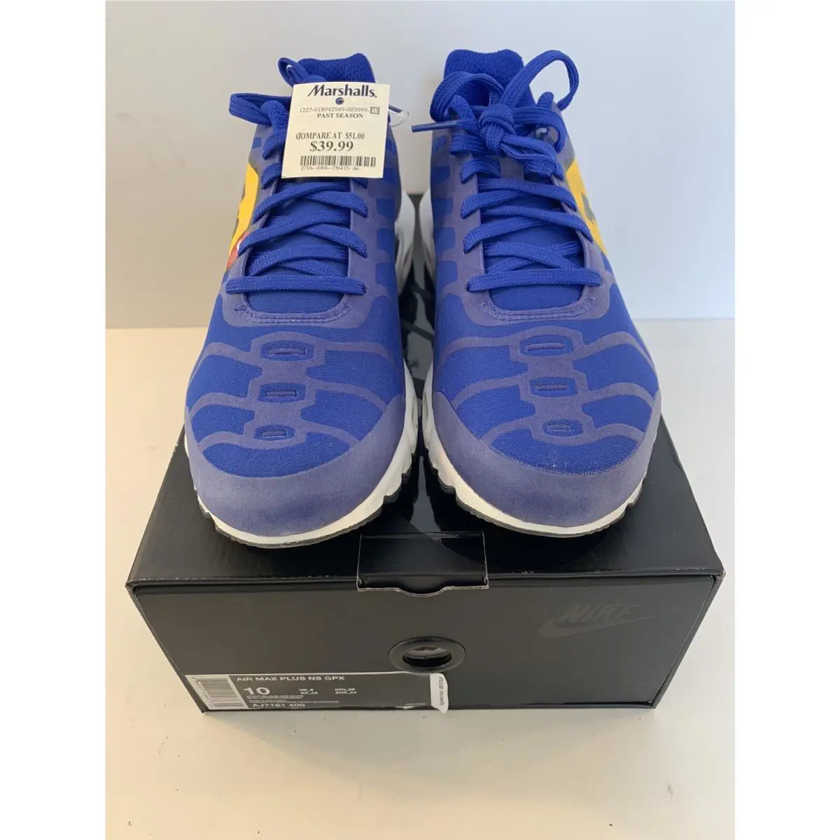 Nike shoes - Nike Air Max Plus - Air Max Plus - AJ7181-400 - Hyper Blue/Black-White (UPC: 886737122433) 4