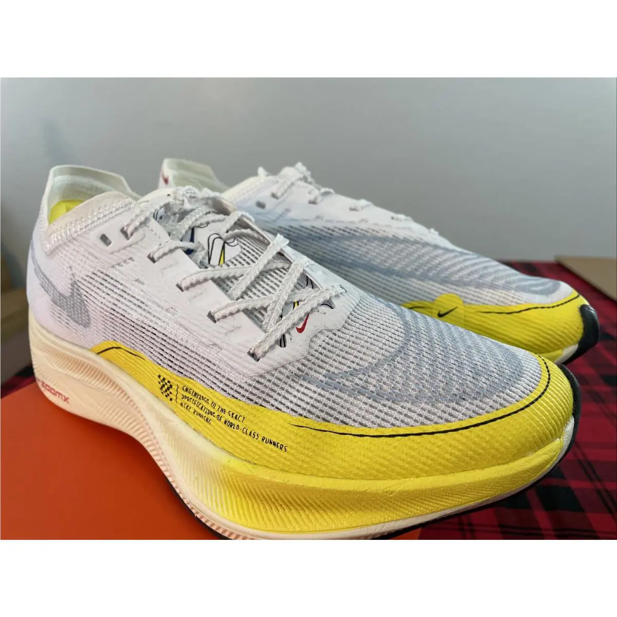 Nike shoes - Nike ZoomX Vaporfly Next - ZoomX Vaporfly Next - DM9056-100 - White/Psychic Blue 4
