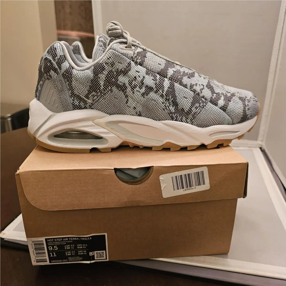 Size 9.5 - Nike Nocta x Hot Step Air Terra Distant Regards Collection