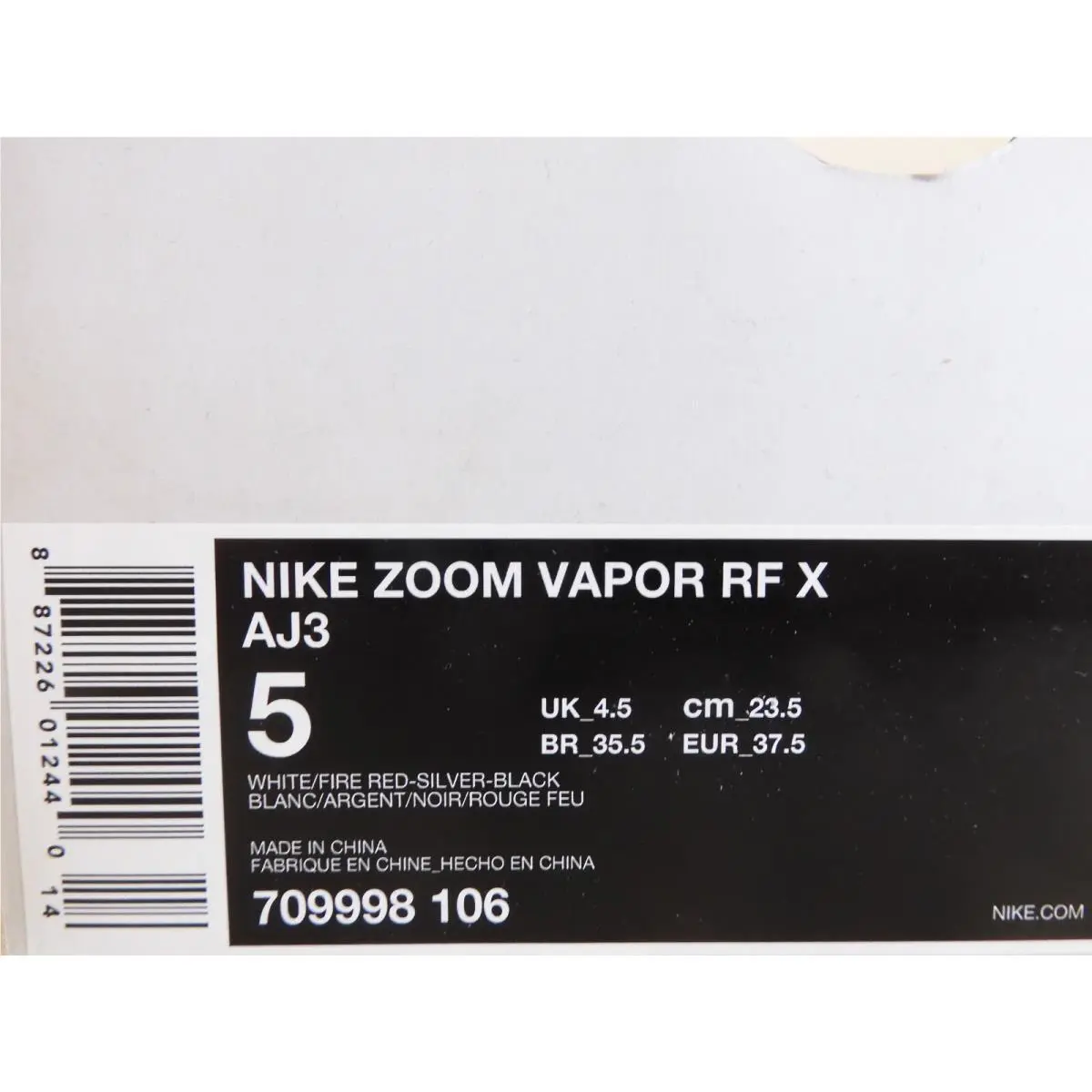 Nike shoes - Nike Zoom Vapor - Zoom Vapor - 709998-106 - White (UPC: 887226012440) 3