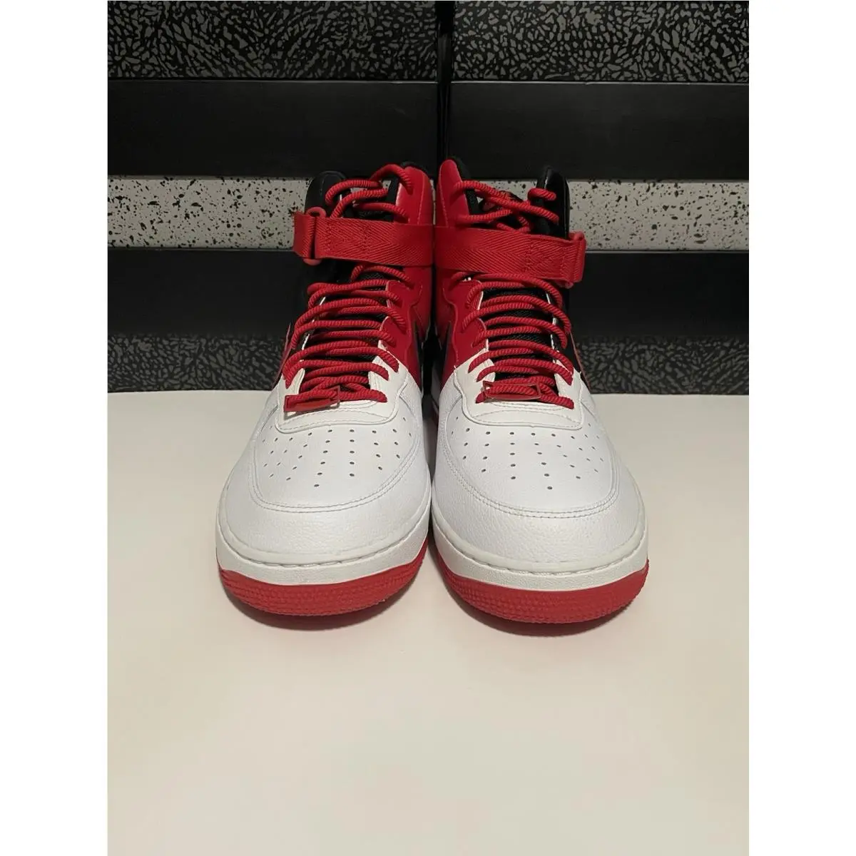 Nike shoes - Nike Air Force 1 High ‘07 LV8 - BV7459-100 - White/University Red-Black (UPC: 0884726877463) 0