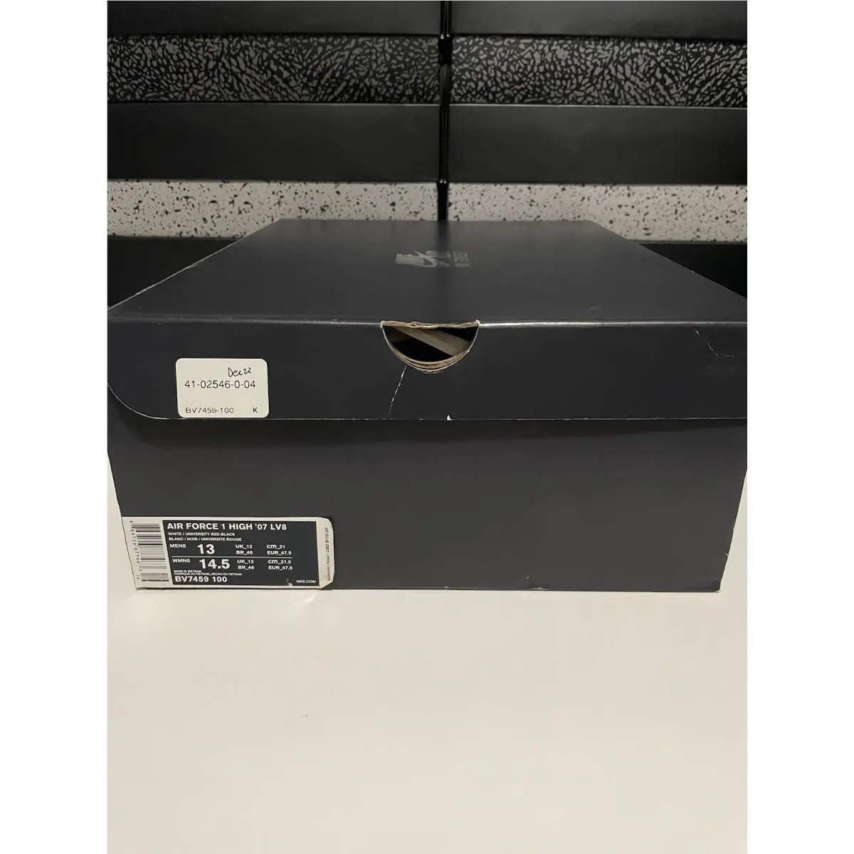Nike shoes - Nike Air Force 1 High ‘07 LV8 - BV7459-100 - White/University Red-Black (UPC: 0884726877463) 5