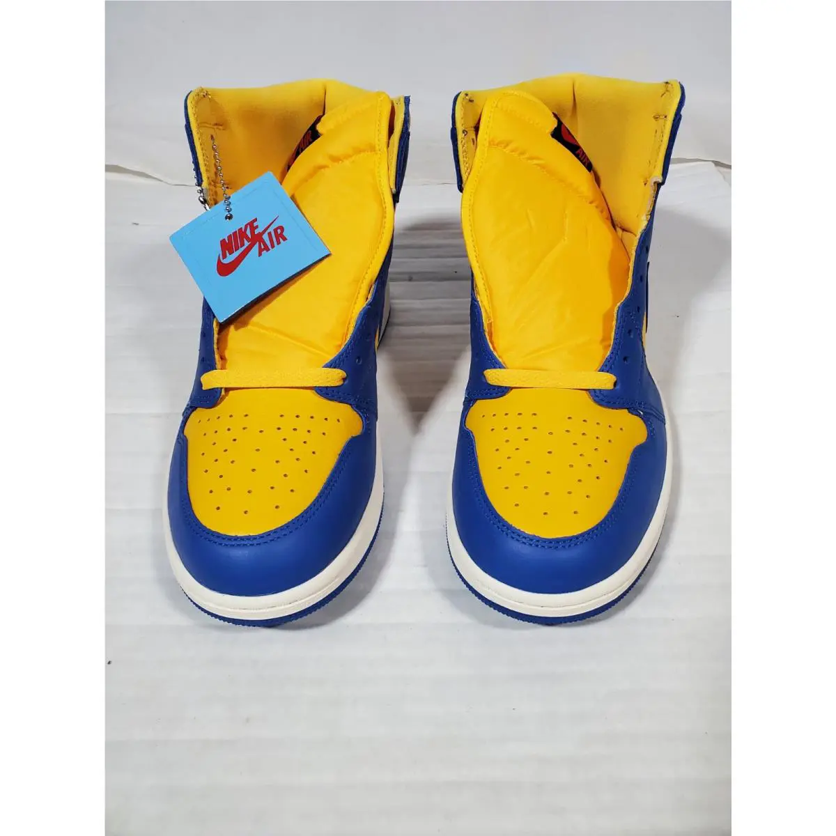 Nike shoes - Air Jordan 1 - Air - Blue & Yellow 0