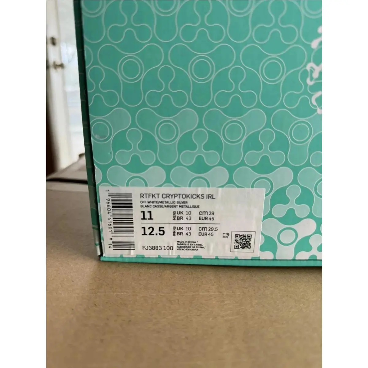 Nike shoes - Nike RTFKT Cryptokicks iRL - RTFKT Cryptokicks iRL - FJ3883-100 - Off White / Metallic Silver 4
