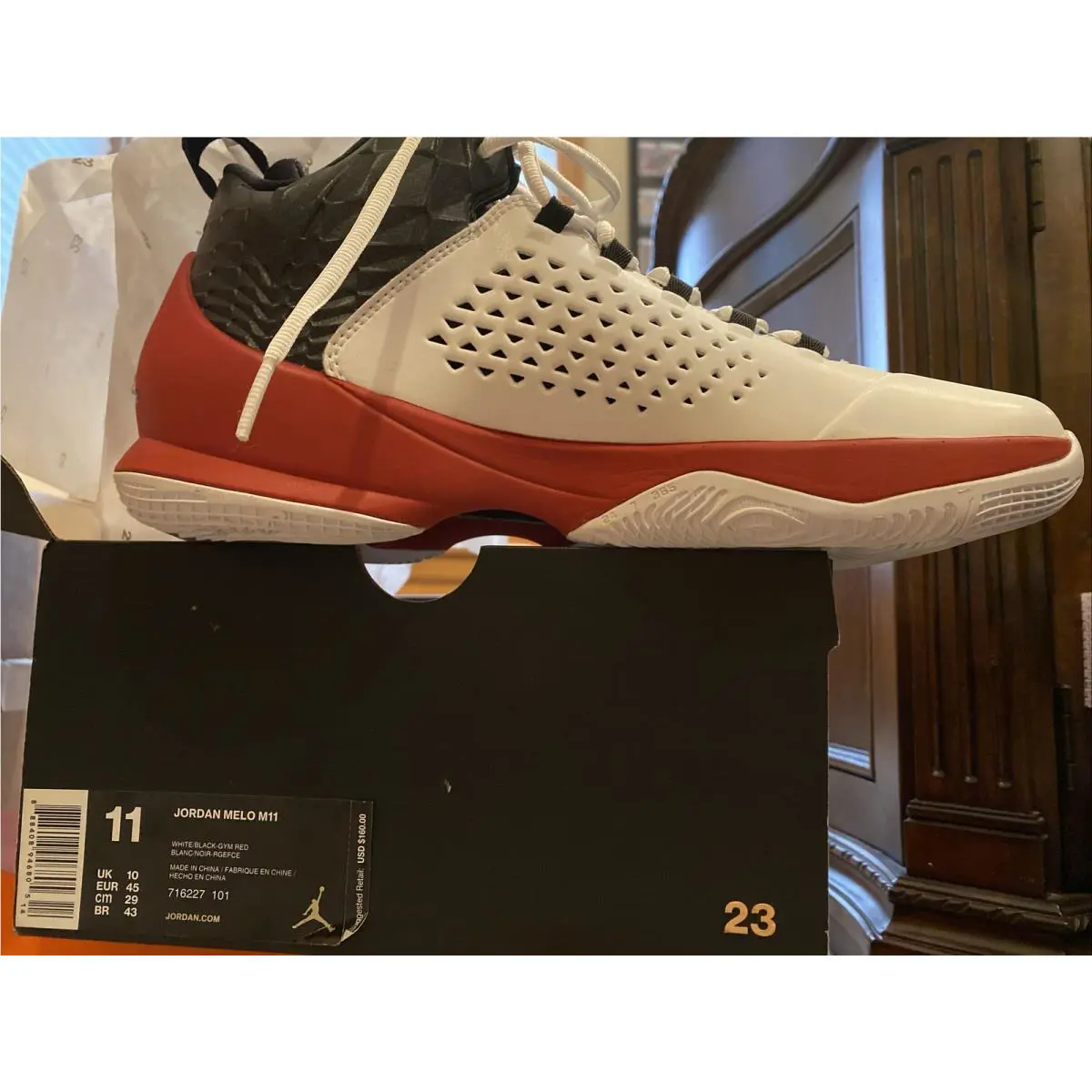Nike shoes - Jordan Melo M11 - Melo - 716227-101 - White 2