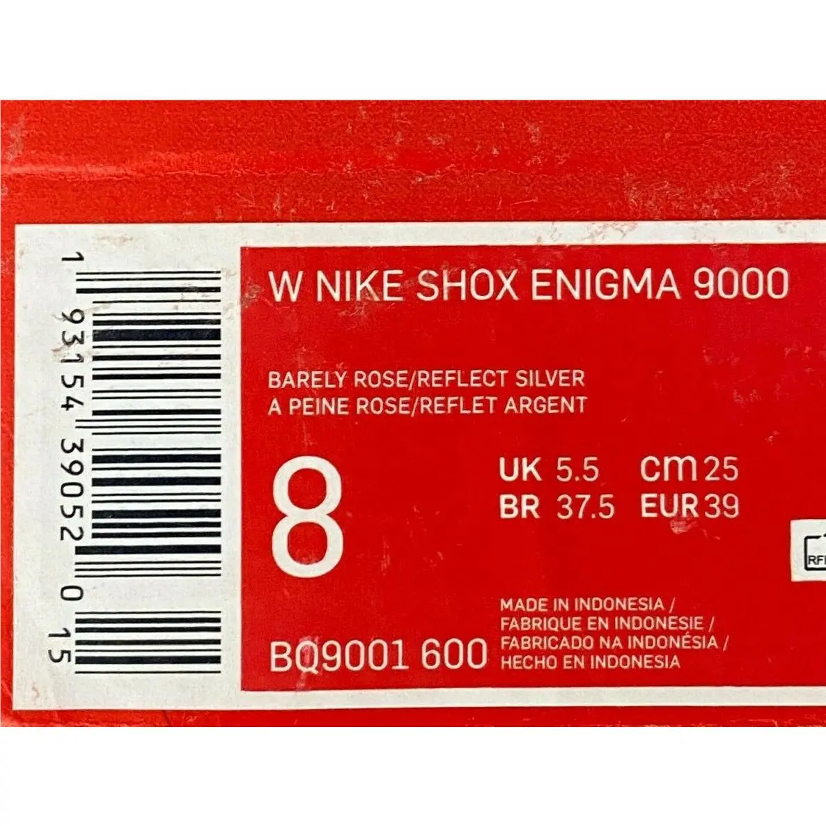 Nike shoes - Nike Shox Enigma 9000 - Shox Enigma - BQ9001 600 - Pink, Manufacturer: BARELY ROSE (UPC: 1931543952015) 8