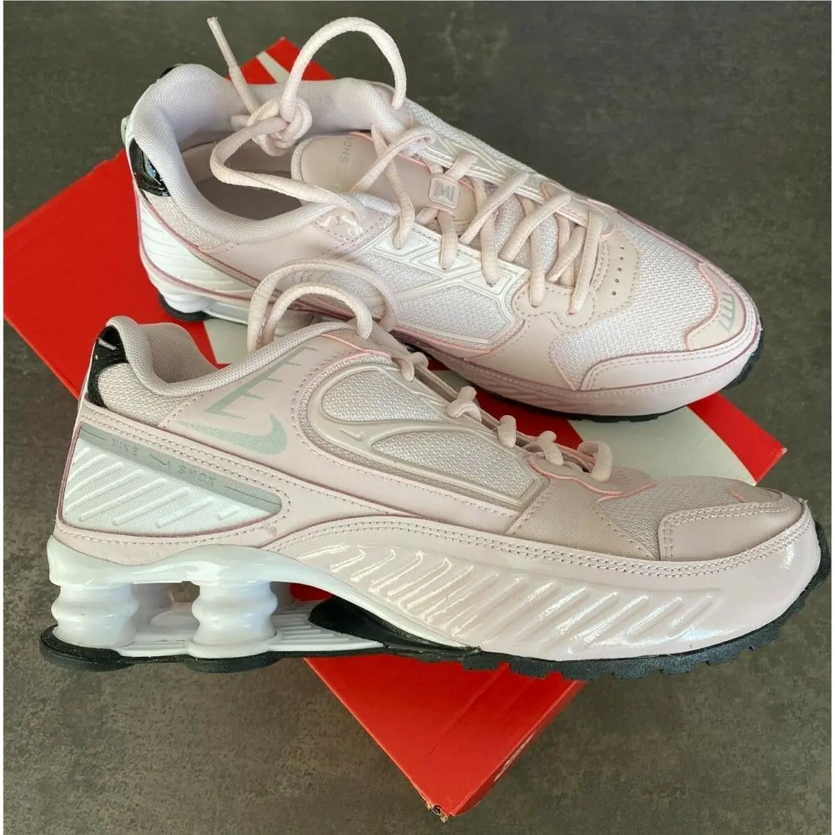 Nike shoes - Nike Shox Enigma 9000 - Shox Enigma - BQ9001 600 - Pink, Manufacturer: BARELY ROSE (UPC: 1931543952015) 7