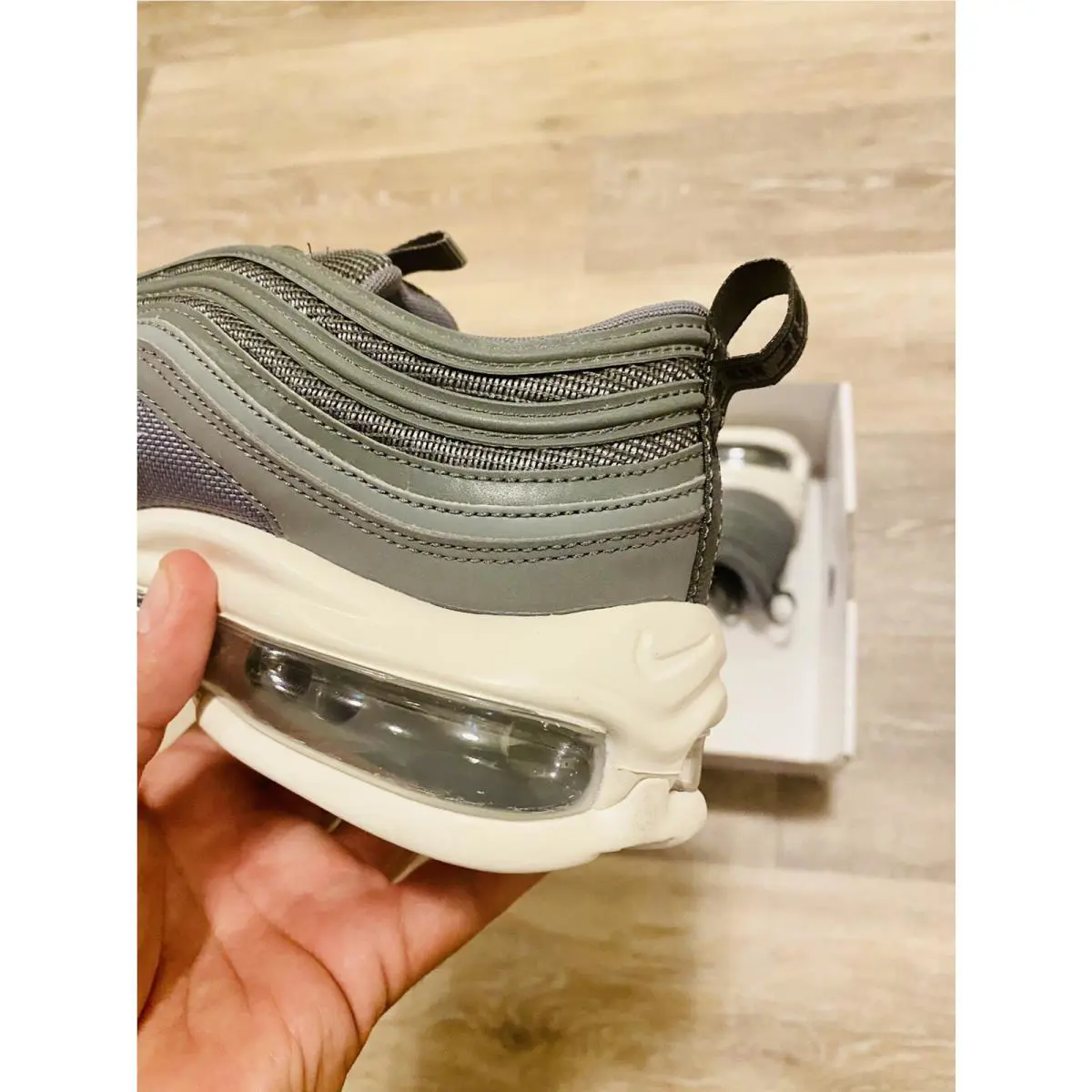 Nike shoes - Nike Air Max 97 ID - CT7954-991 - Smoke Grey-Sail White 1
