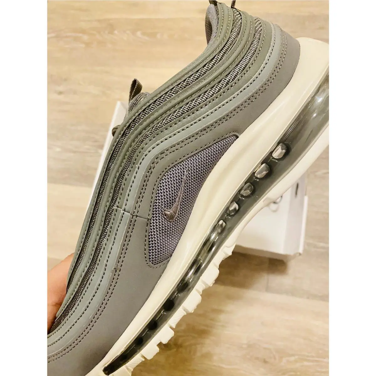 Nike shoes - Nike Air Max 97 ID - CT7954-991 - Smoke Grey-Sail White 2