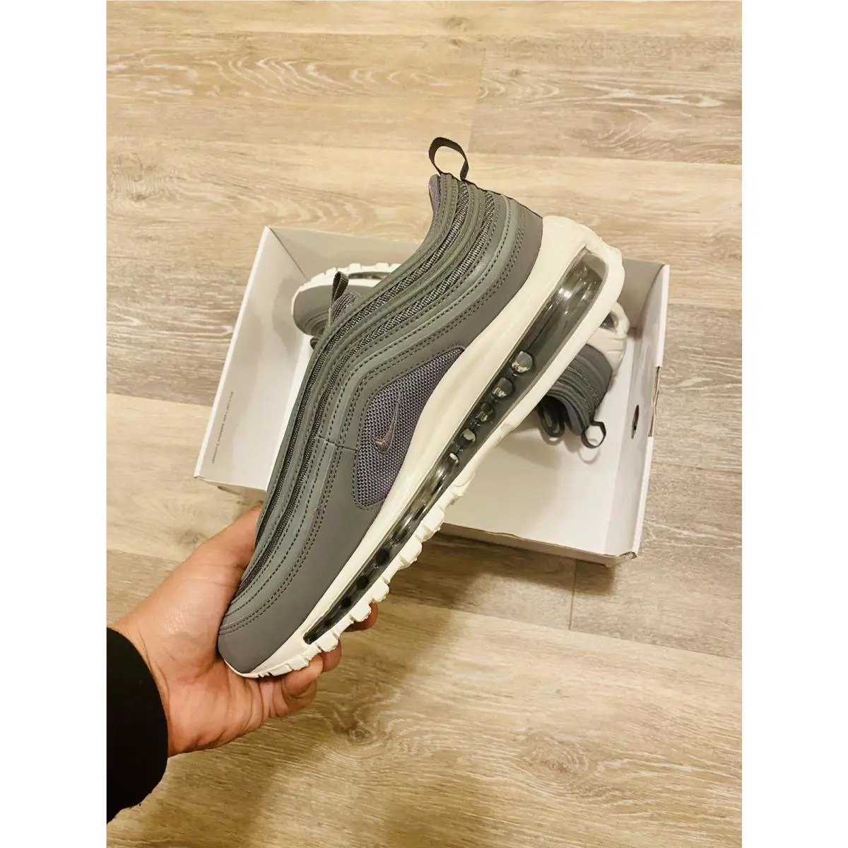 Nike shoes - Nike Air Max 97 ID - CT7954-991 - Smoke Grey-Sail White 3