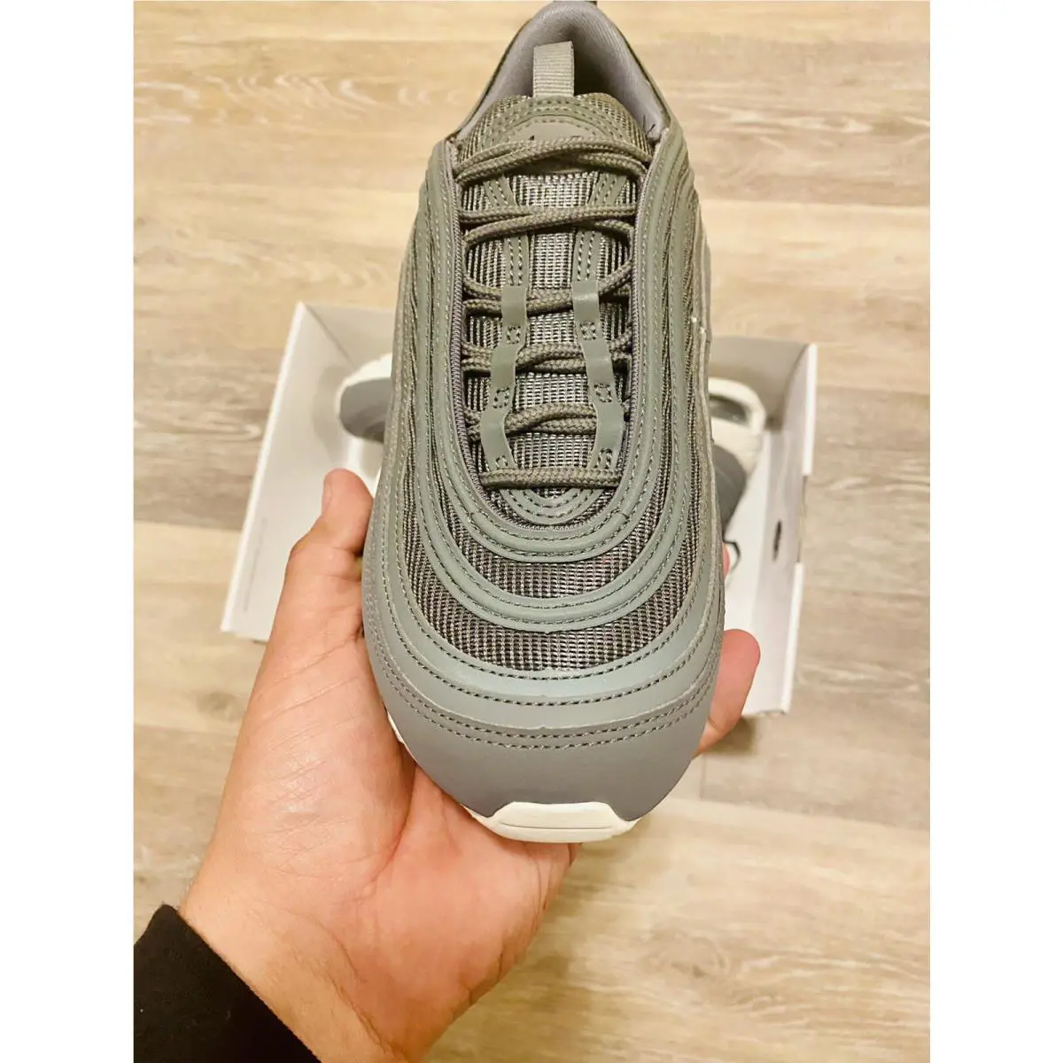 Nike shoes - Nike Air Max 97 ID - CT7954-991 - Smoke Grey-Sail White 6