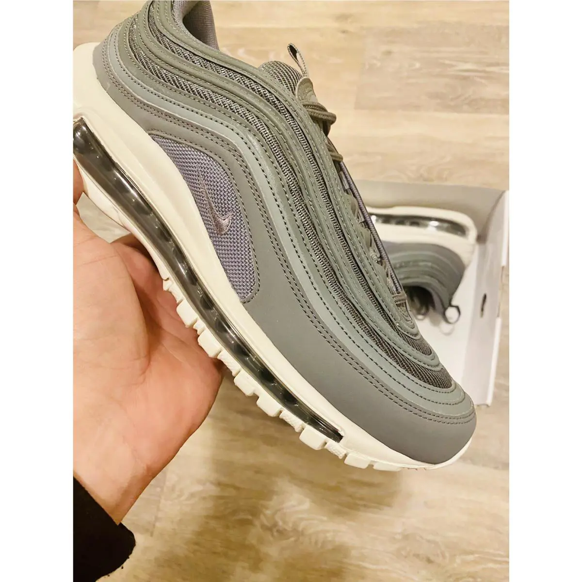 Nike shoes - Nike Air Max 97 ID - CT7954-991 - Smoke Grey-Sail White 7