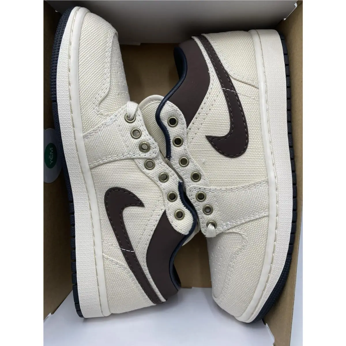 Nike shoes - Nike Air Jordan 1 - Air - IB8058 110 - Pale Ivory/Baroque Brown (UPC: 197863991788) 5