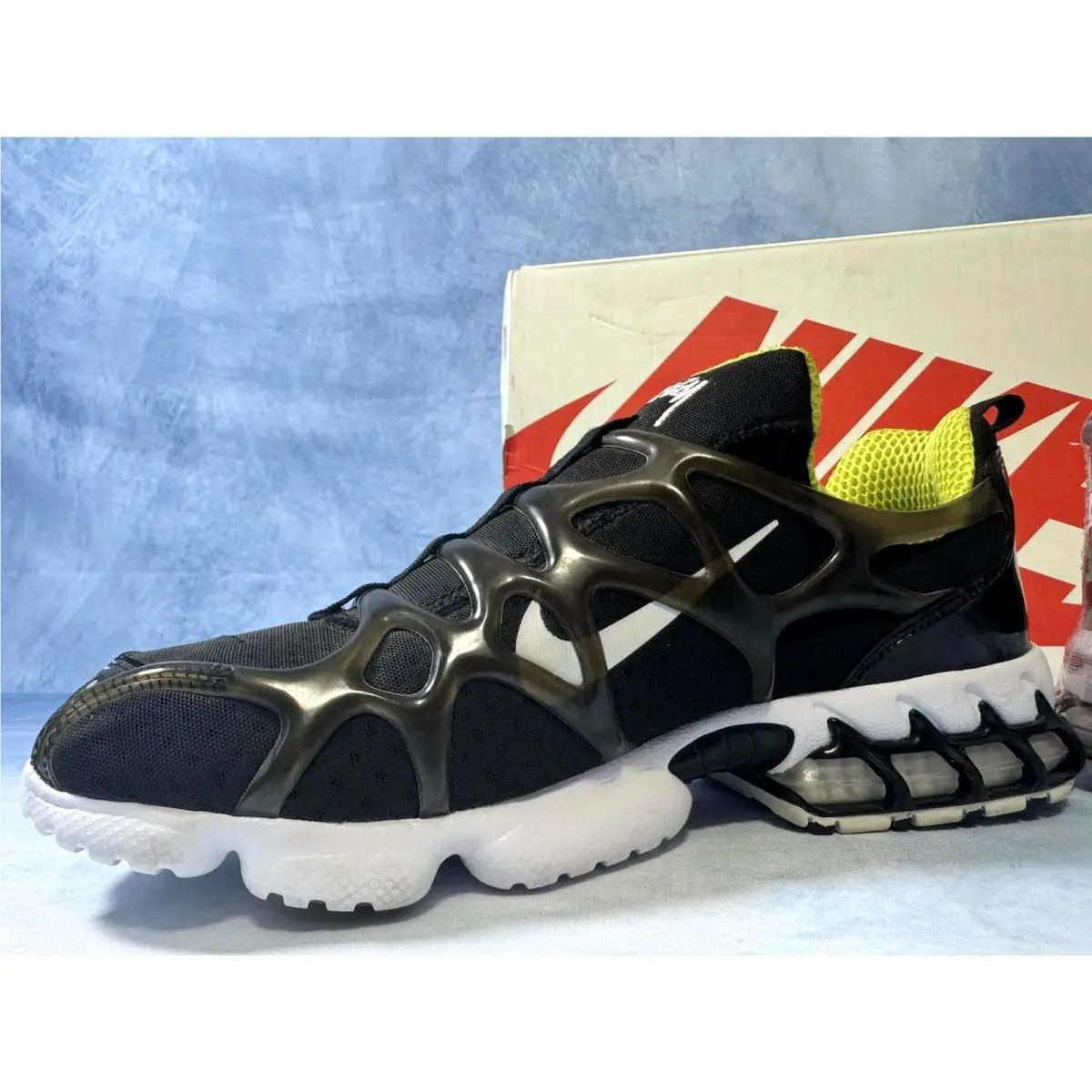 Nike shoes - Nike Air Zoom Spiridon - Air Zoom Spiridon - CJ9918-001 - Black, Manufacturer: Black/White/Bright Cactus 12