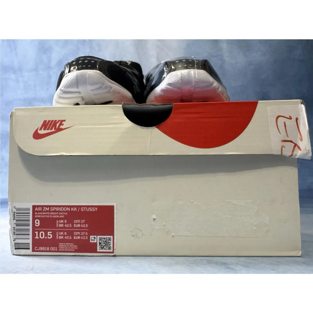 Nike shoes - Nike Air Zoom Spiridon - Air Zoom Spiridon - CJ9918-001 - Black, Manufacturer: Black/White/Bright Cactus 13