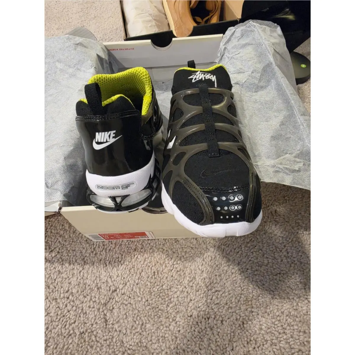 Nike shoes - Stussy x Nike Air Zoom Spiridon Kukini - CJ9918-001 - Black (UPC: 0194495231916) 2