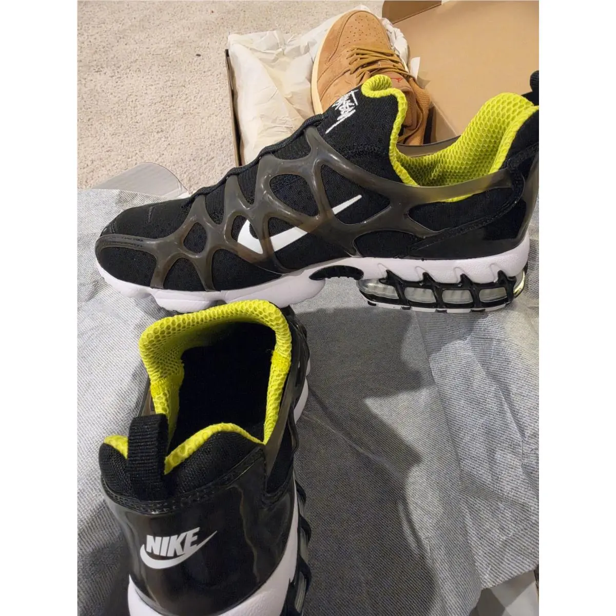 Nike shoes - Stussy x Nike Air Zoom Spiridon Kukini - CJ9918-001 - Black (UPC: 0194495231916) 7