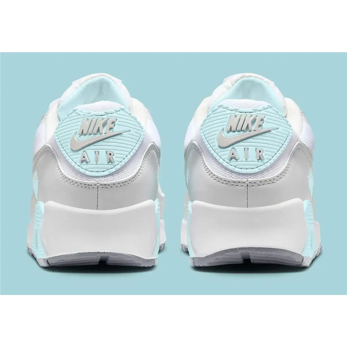 Nike shoes - Nike Air Max 90 - Air Max - White/Ice blue/Grey - DH8010-104 5