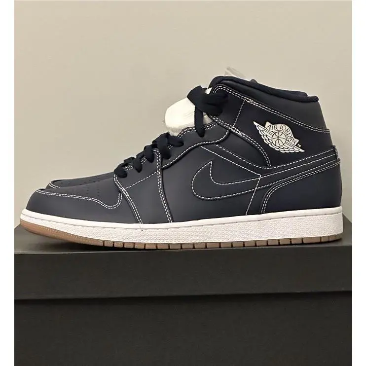 Nike shoes - Air Jordan 1 Mid - Air Mid - AH6342402 - Blue (UPC: 887228599970) 0