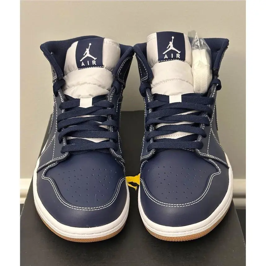 Nike shoes - Air Jordan 1 Mid - Air Mid - AH6342402 - Blue (UPC: 887228599970) 1