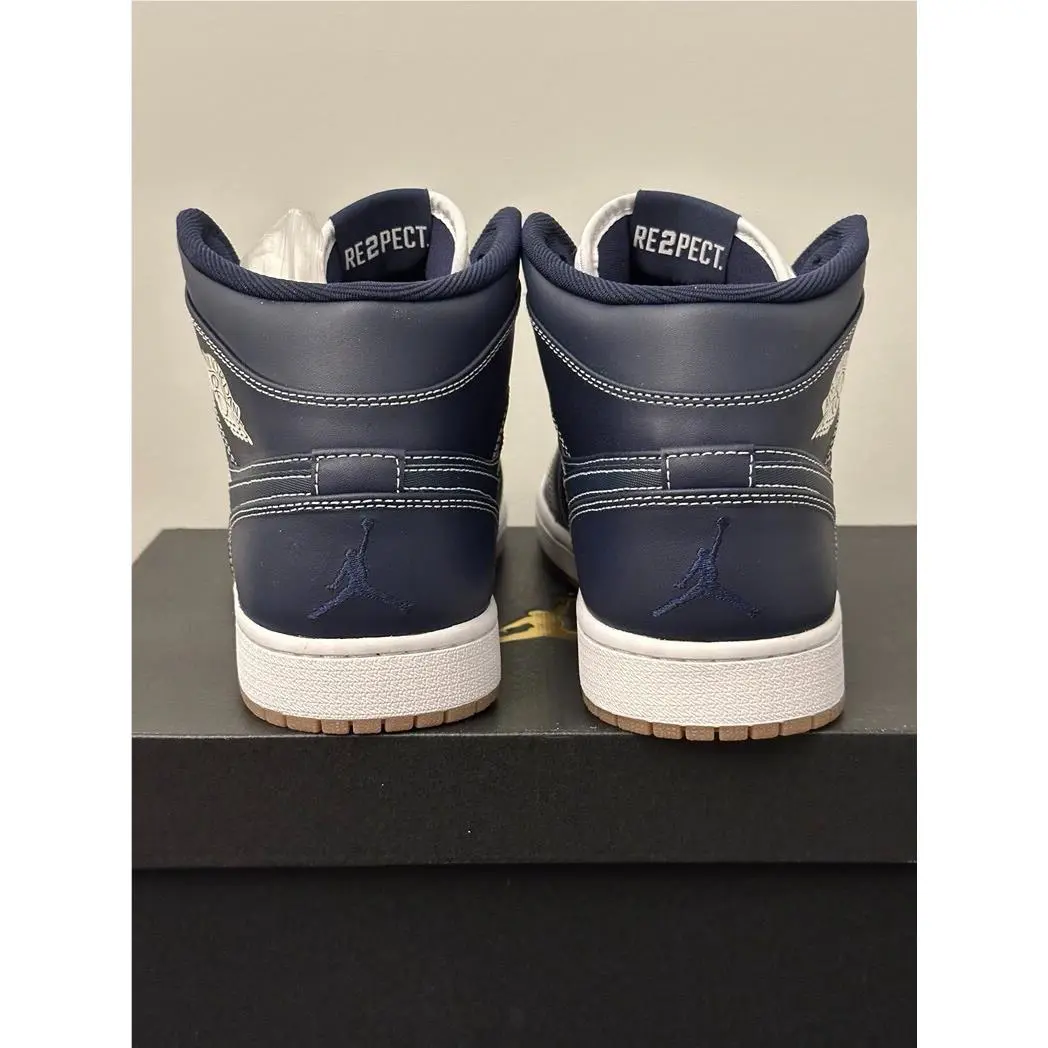 Nike shoes - Air Jordan 1 Mid - Air Mid - AH6342402 - Blue (UPC: 887228599970) 2