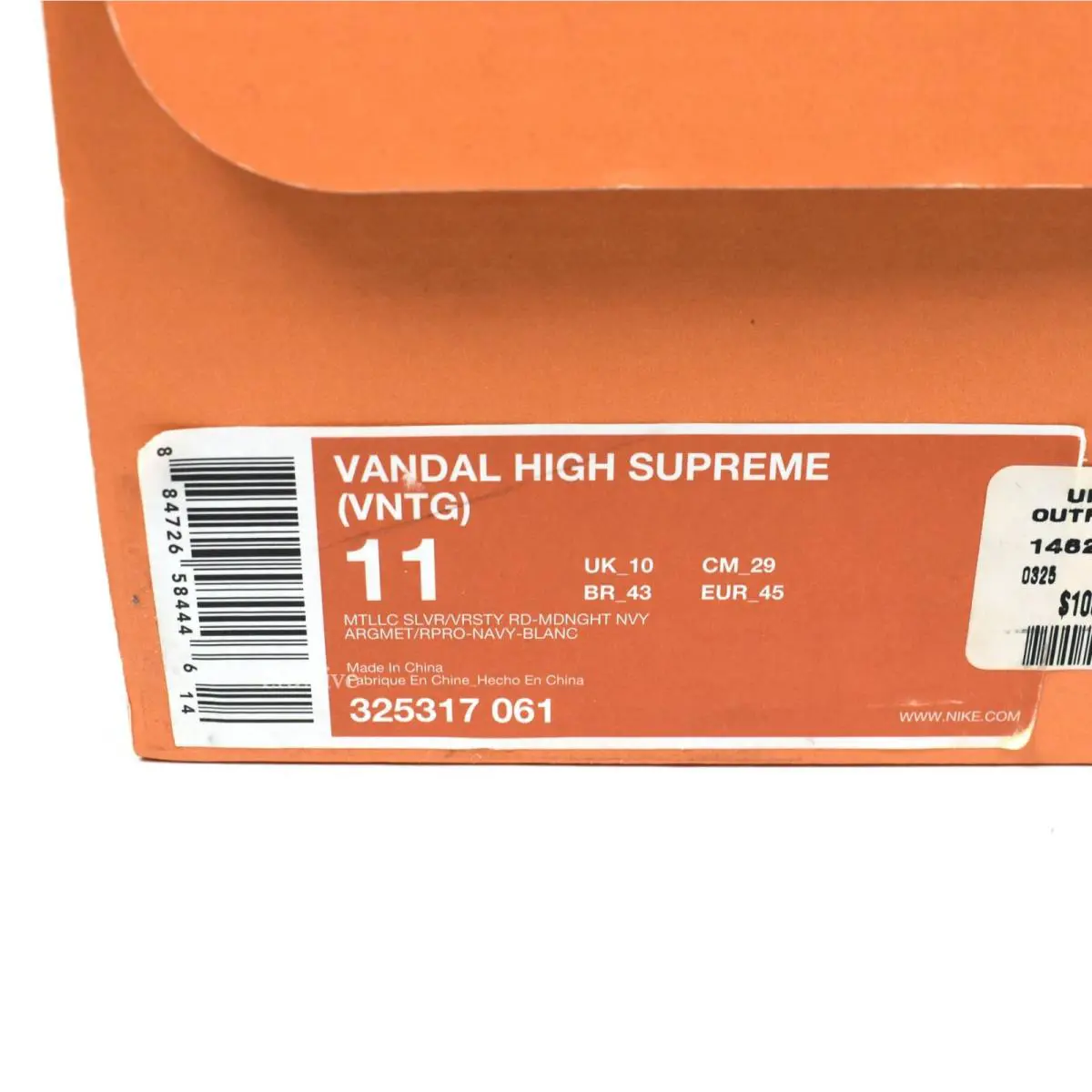 Nike shoes - Nike Vandal High - Vandal High - 325317-061 - Silver 10