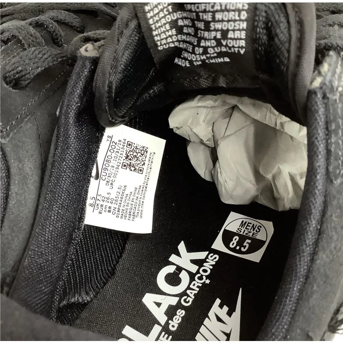 Nike shoes - WAFFLE RACER CDG - WAFFLE RACER CDG - CU9080-002 - Black 9