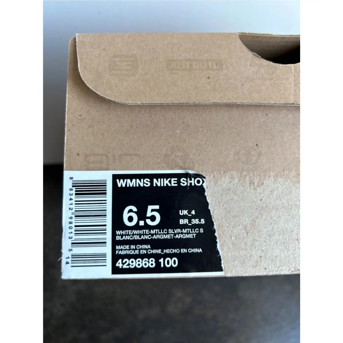 Nike shoes - Nike Shox - Shox - 429868-100 - Silver (UPC: 883412980135) 7