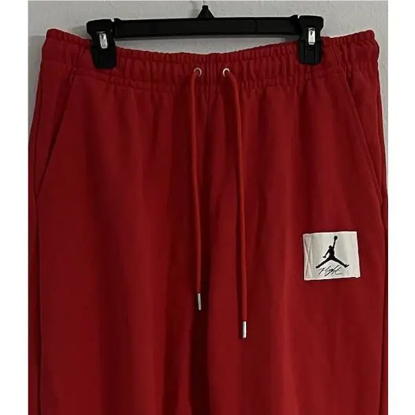 Nike clothing - Nike Air Jordan Fleece Jogger Pants - DQ7468-612 - Red (UPC: 195871658099) 0