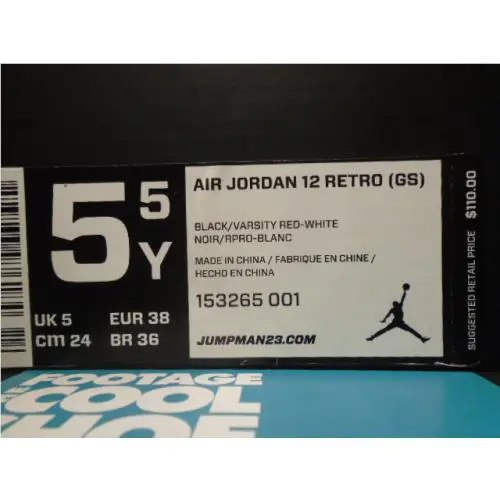 Nike shoes - Nike Air Jordan 12 Retro - 153265-001 - Black 6