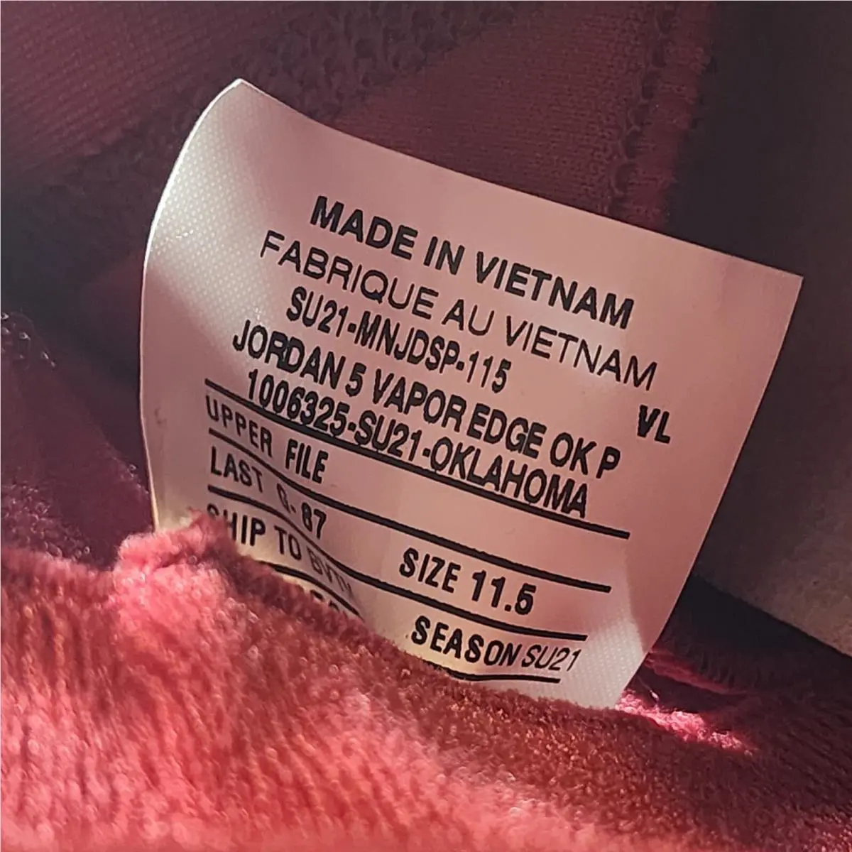 Nike shoes - Air Jordan 5 - Air - Red 8