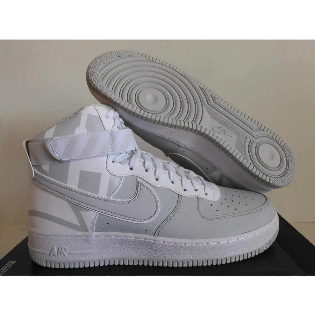 Nike Air Force 1 High 07 Lv8 Pure Platinum-white Sz 13 2018 Rare 806403-012