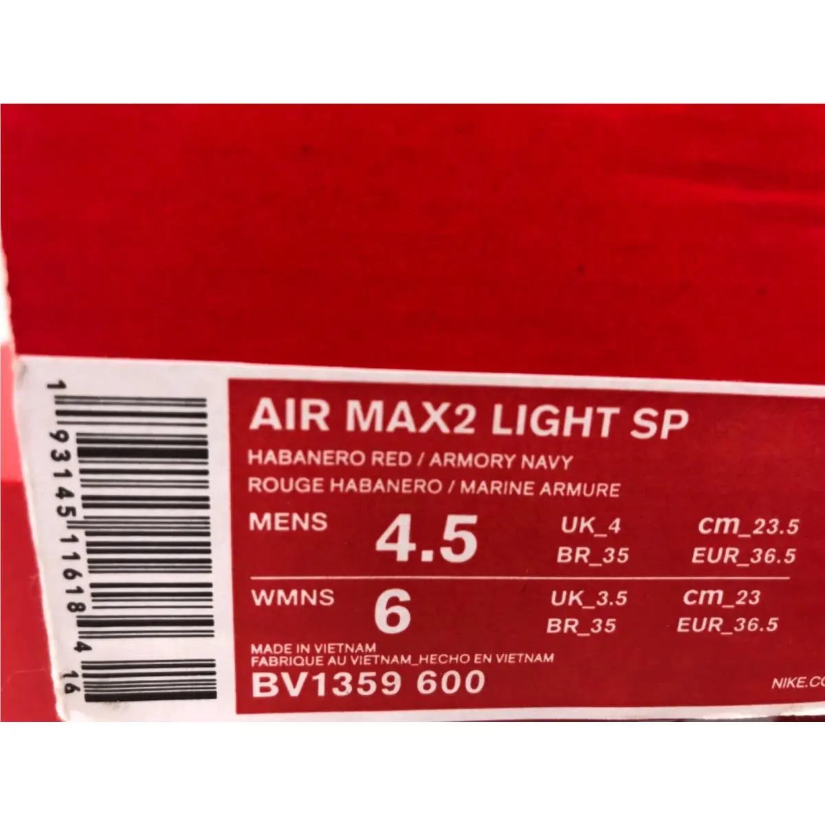 Nike shoes - Nike Air Max - Air Max - BV1359-600 - Red (UPC: 193145116184) 2