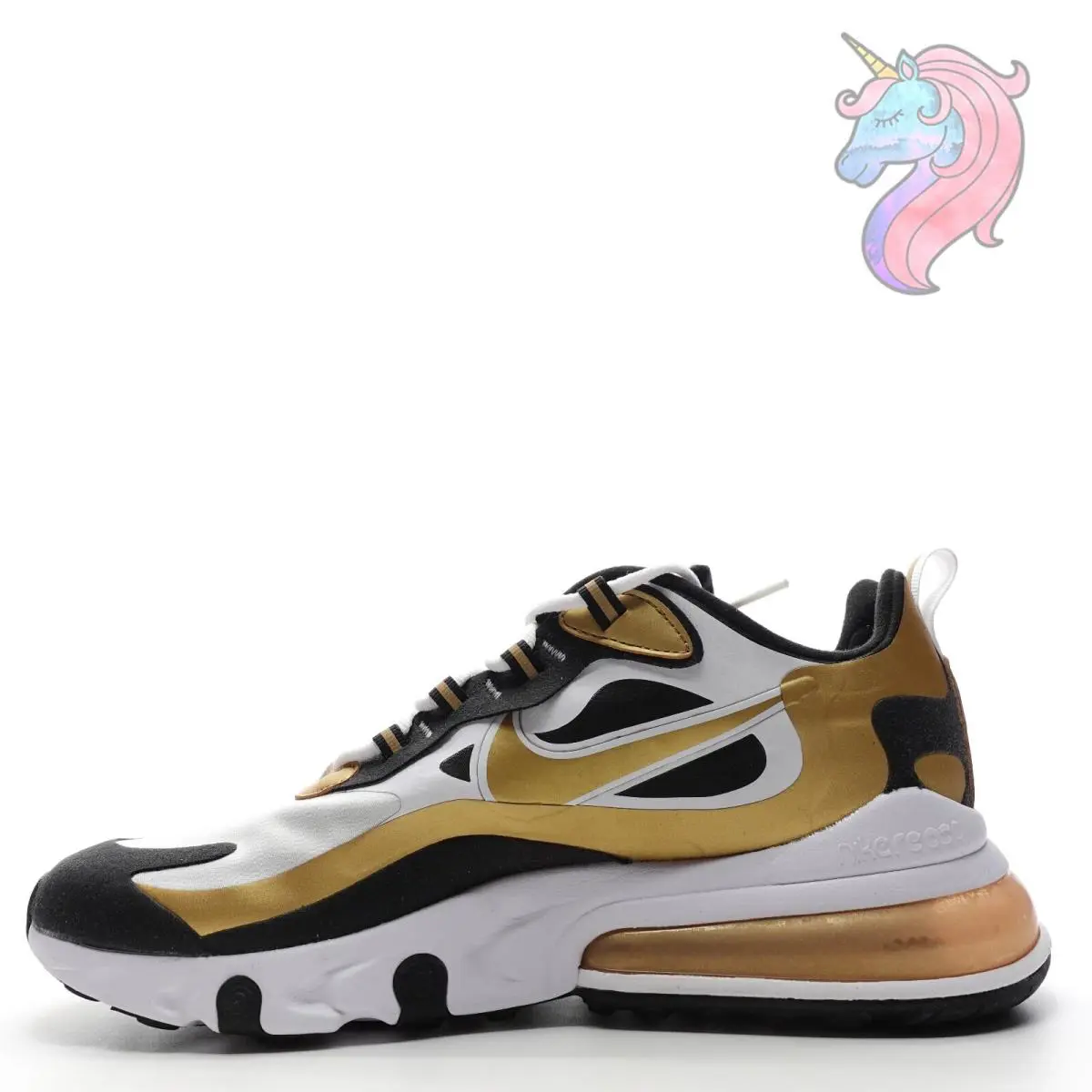 Nike shoes - Nike Air Max 270 - Air Max - CW7298 - White, Gold 0