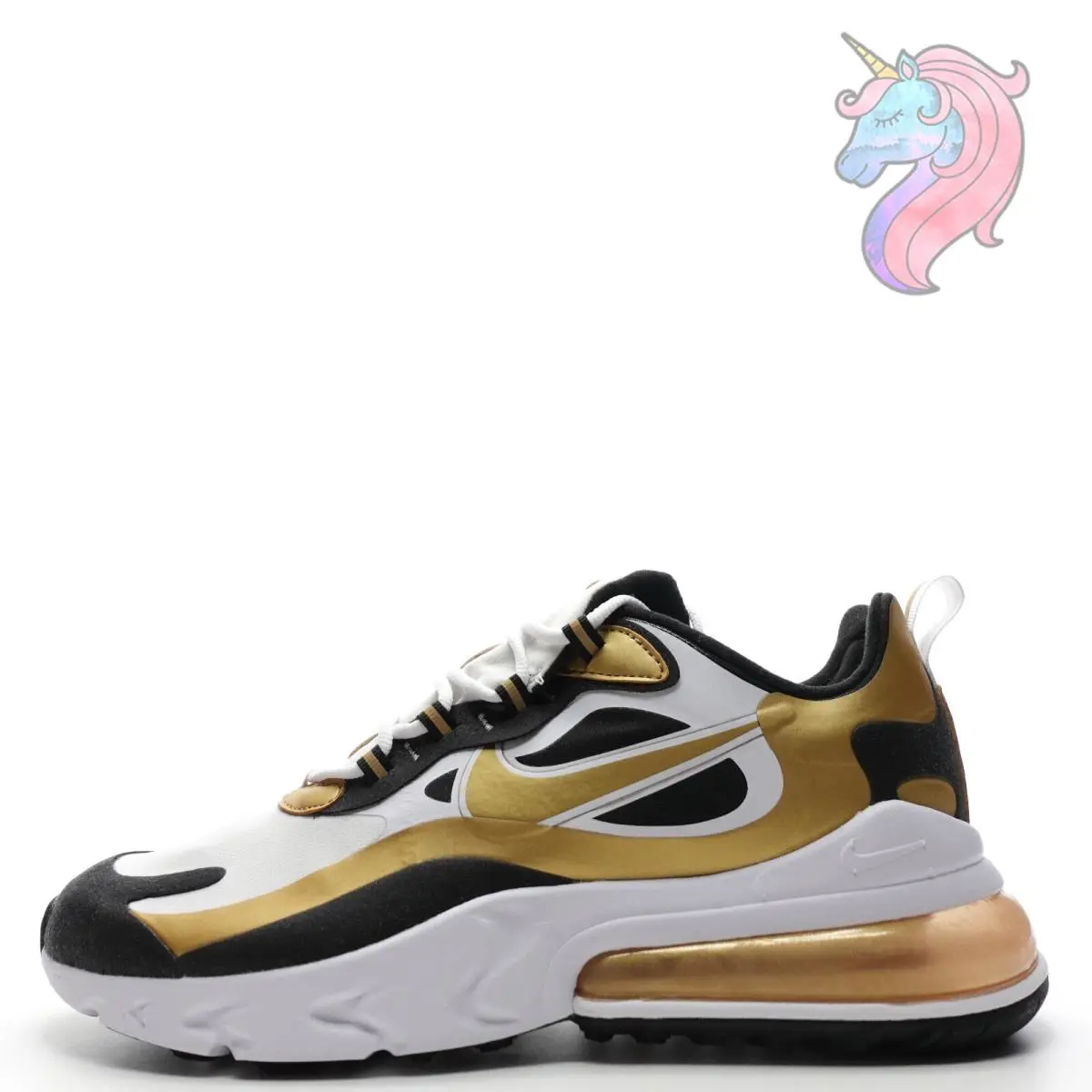 Nike shoes - Nike Air Max 270 - Air Max - CW7298 - White, Gold 2