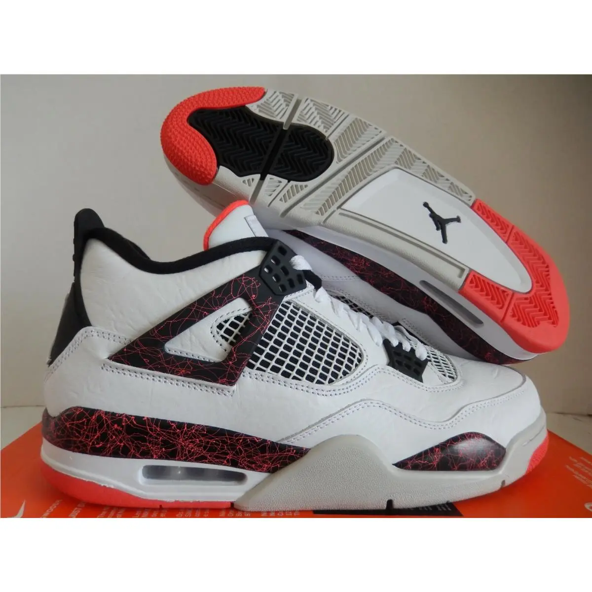 Air Jordan 4 Retro Flight Nostalgia White-black SZ 10.5 308497-116 by Nike