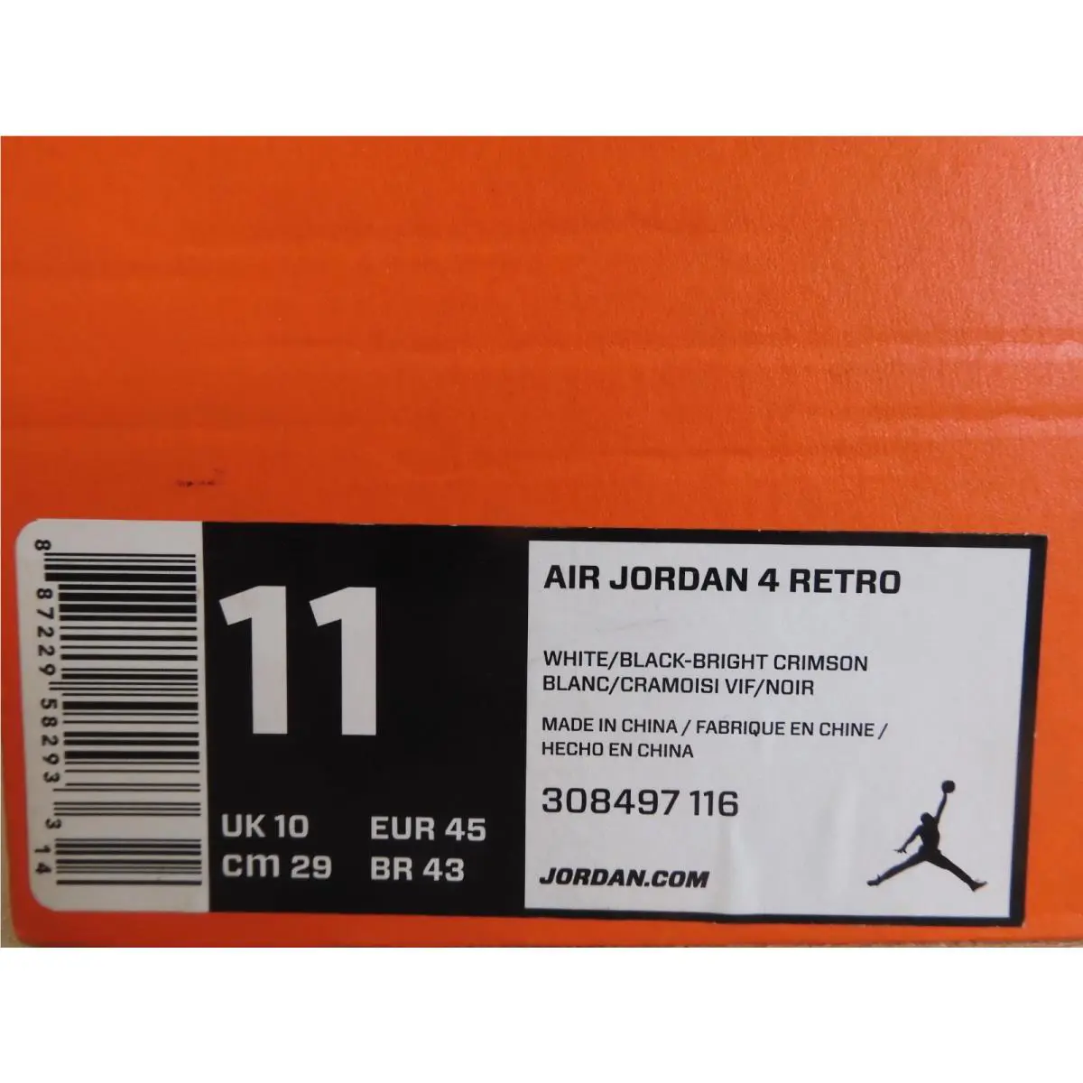 Nike shoes - Jordan 4 - 308497-116 - White (UPC: 887229582933) 7
