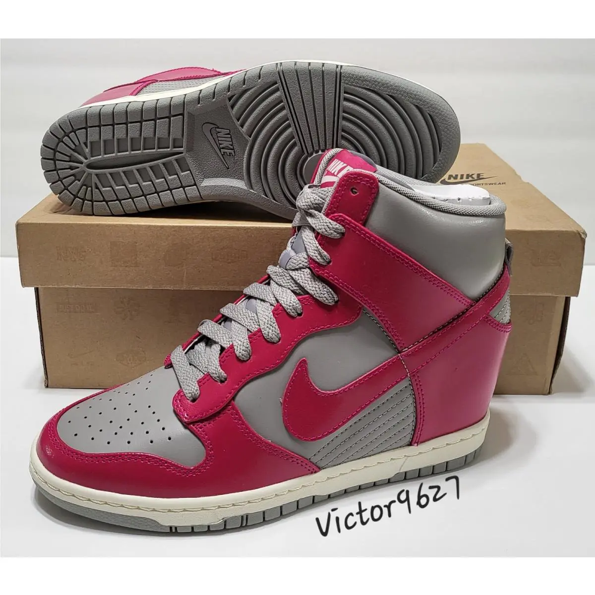 Nike shoes - Nike Dunk Sky Hi - Dunk Sky - 528899 001 - Grey Fuchsia (UPC: 886737190241) 0