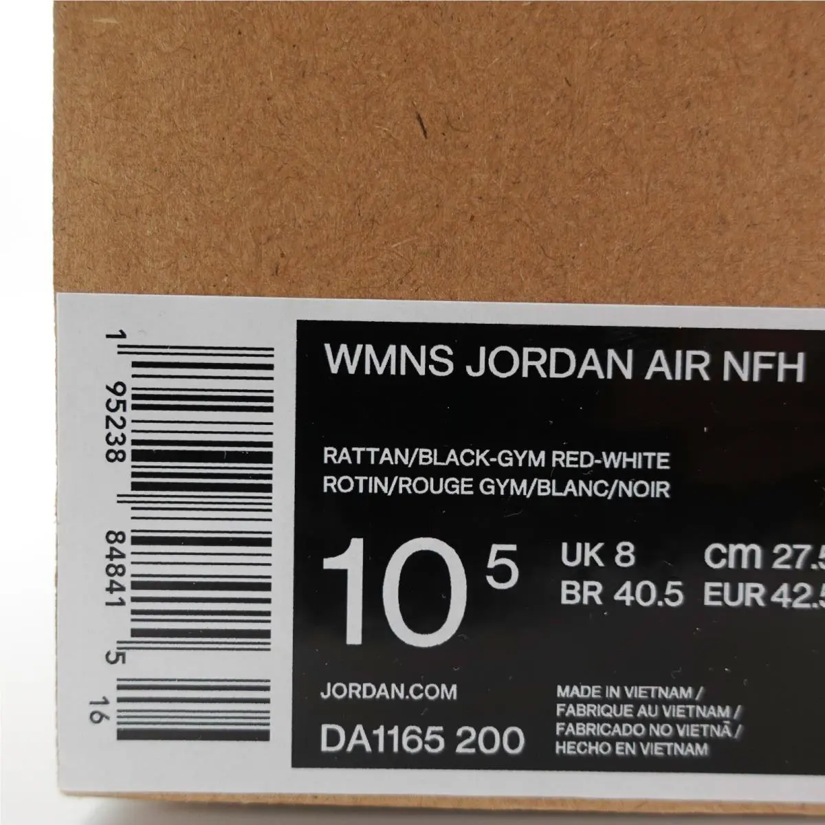 Nike shoes - Jordan Air NFH - Air NFH - DA1165 200 - Rattan/Black/Gym Red 9