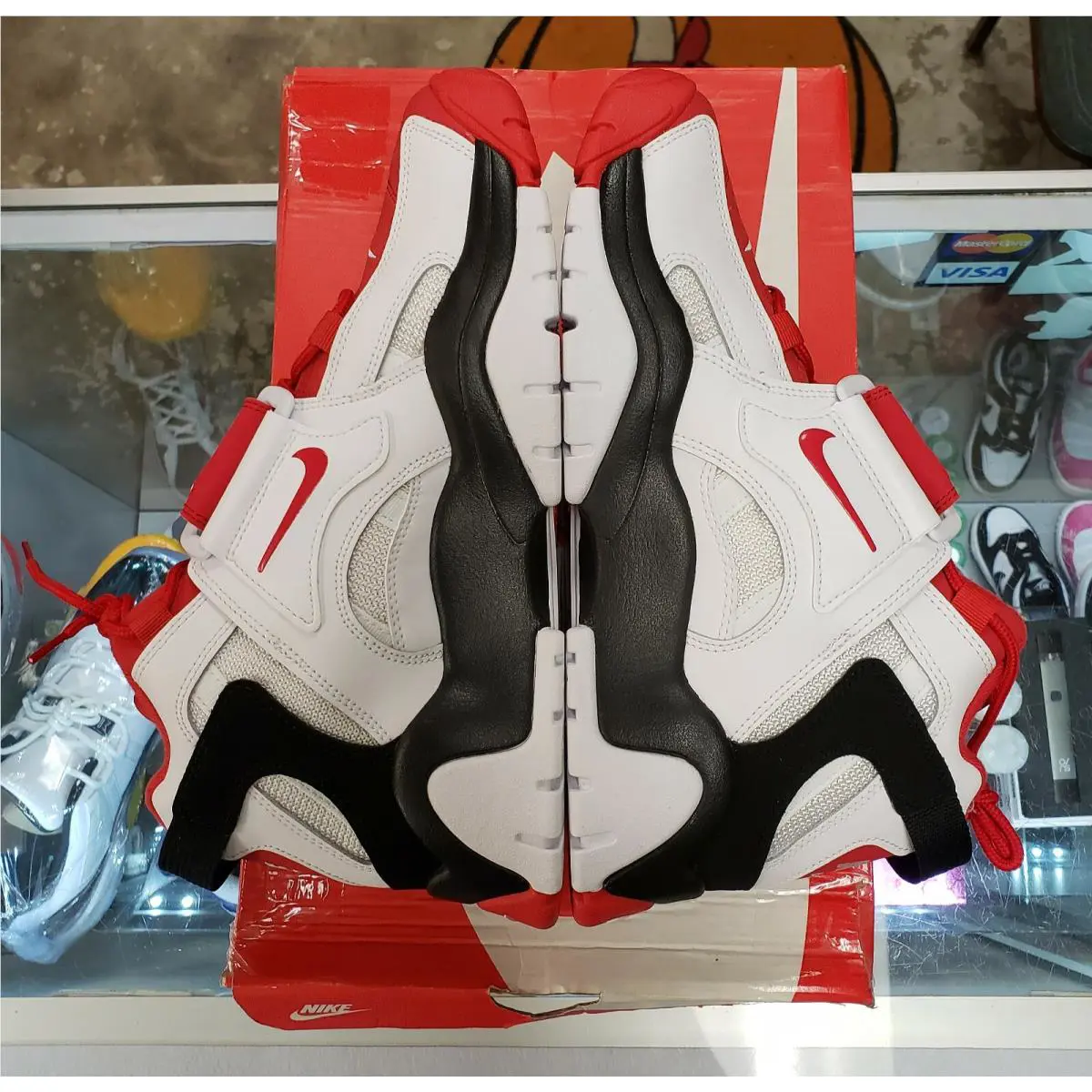 Nike shoes - Nike Air Barrage - Air Barrage - AT7847-102 - Red (UPC: 00193154664843) 4