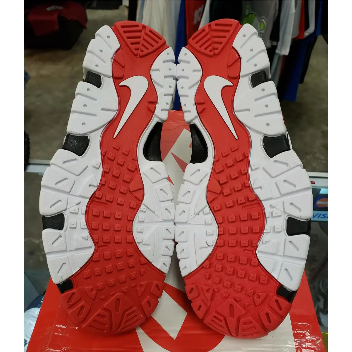 Nike shoes - Nike Air Barrage - Air Barrage - AT7847-102 - Red (UPC: 00193154664843) 6