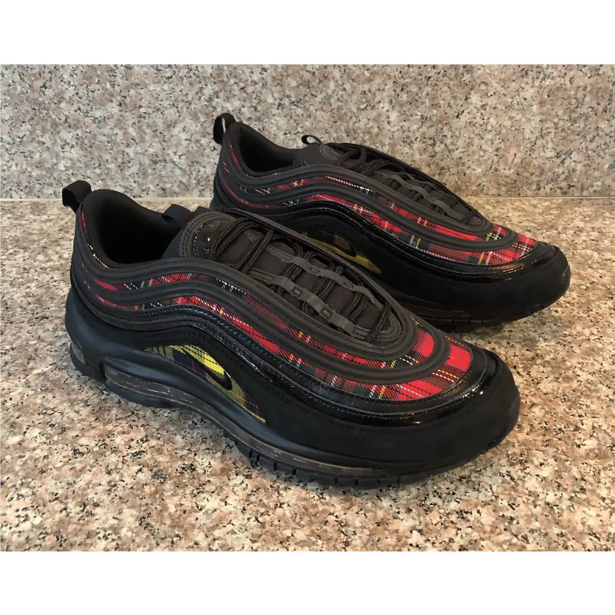 Nike shoes - Nike Air Max 97 - Air Max - AV8220 001 - Black, Manufacturer: Black/Black-University Red 8