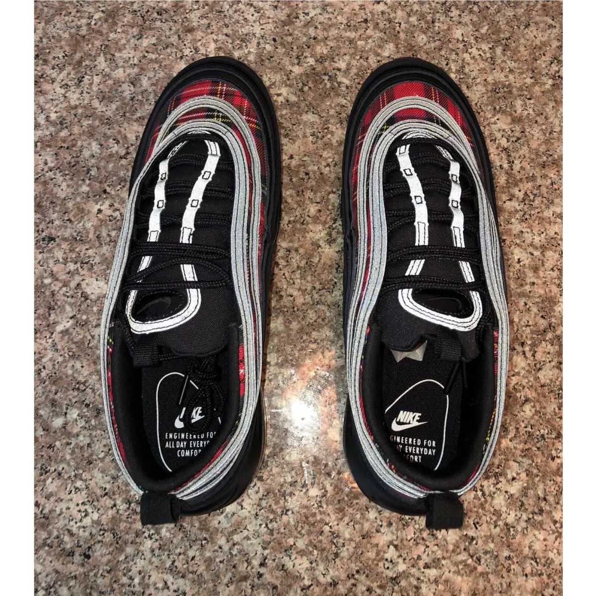 Nike shoes - Nike Air Max 97 - Air Max - AV8220 001 - Black, Manufacturer: Black/Black-University Red 3