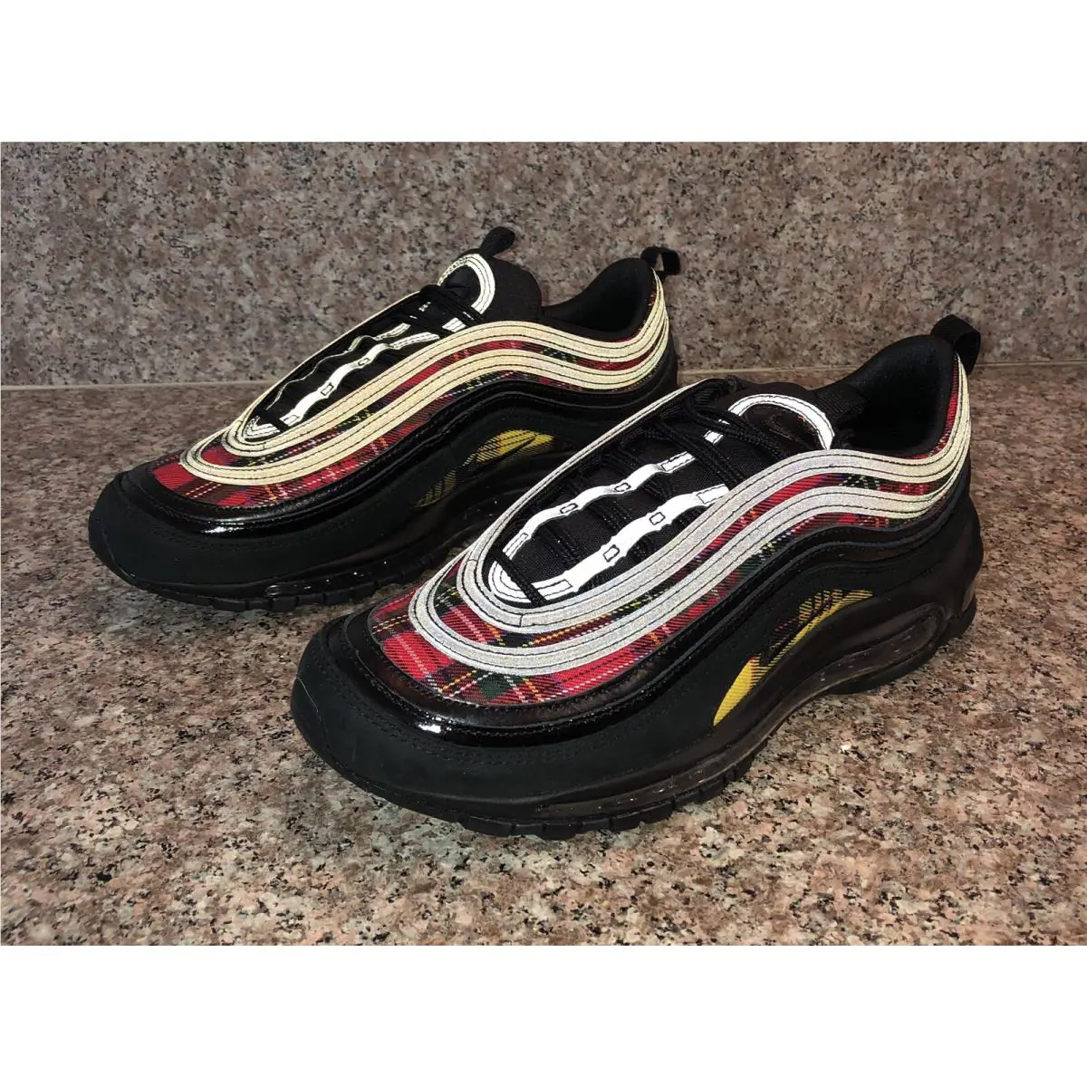 Nike shoes - Nike Air Max 97 - Air Max - AV8220 001 - Black, Manufacturer: Black/Black-University Red 6