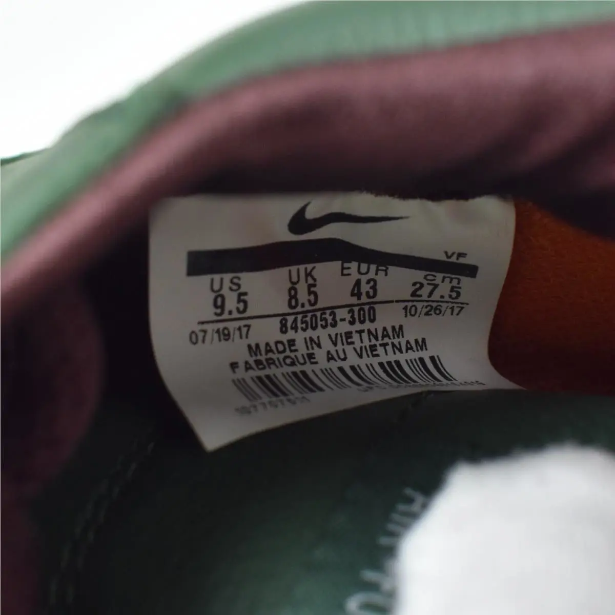 Nike shoes - Nike Air Force 1 - Air Force - 845053-300 - Green 10